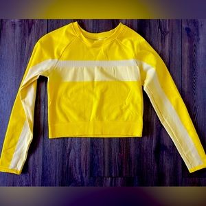 Fabletics yellow crop top